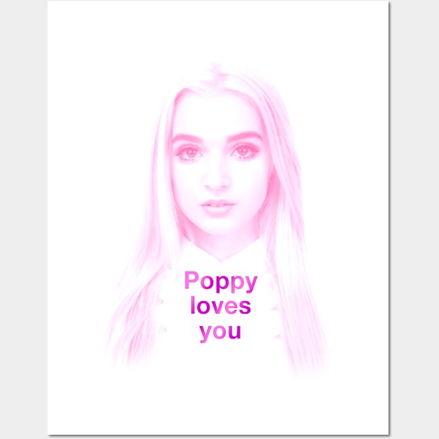 Poppy Loves You Wall Art by mikevidalart